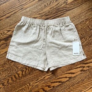 MATE the Label Everyday Linen Shorts Sz Medium
